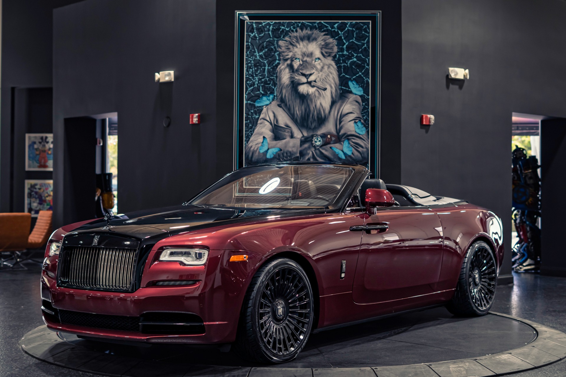 Scala Red 2019 Rolls-Royce Dawn Convertible Rear-Wheel Drive 8-Speed Automatic