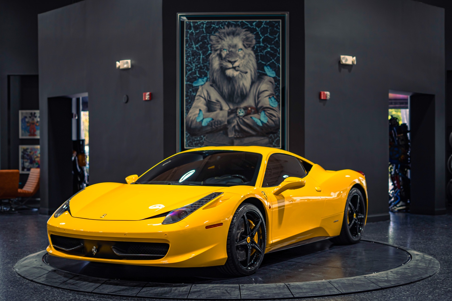 Giallo Modena 2011 Ferrari 458 Italia Coupe RWD Coupe Rear-Wheel Drive 7-Speed Automatic