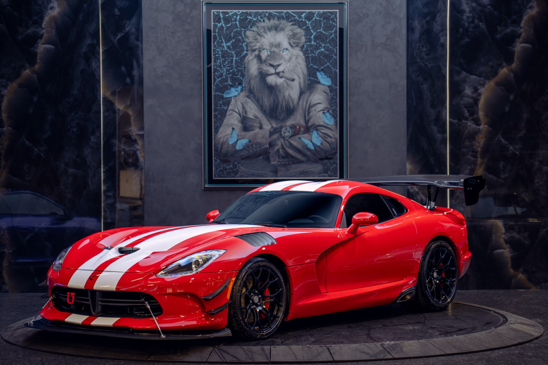 Red 2015 Dodge Viper Coupe Rear-Wheel Drive 