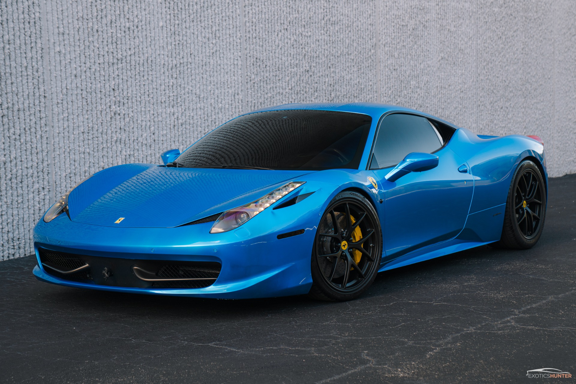 Used 2011 Ferrari 458 Italia wrapped Metallic Blue w/ Valvetronic