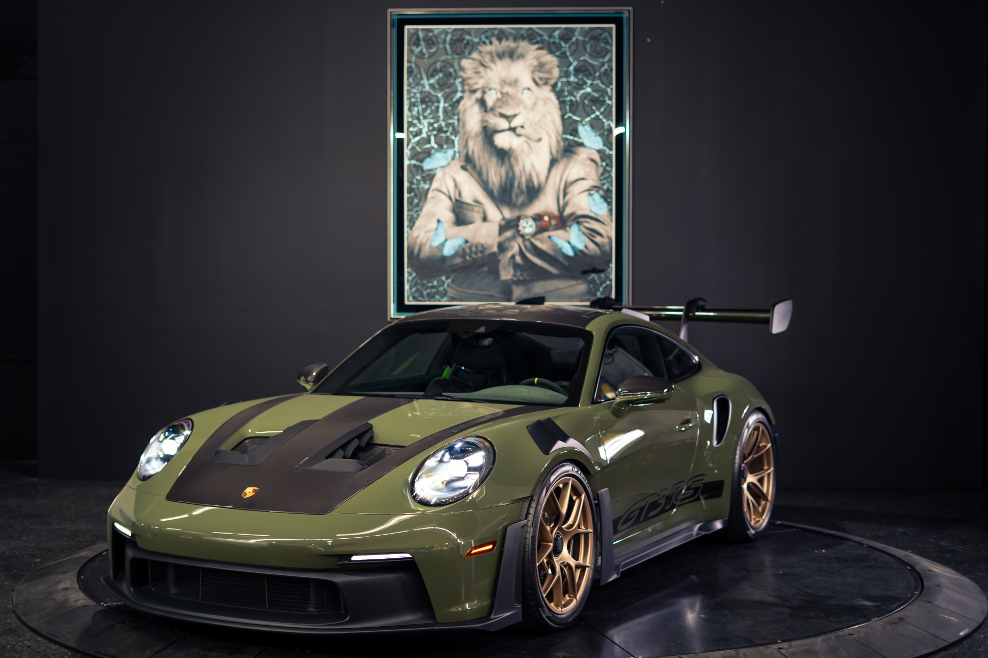 Used 2024 Porsche 911 GT3 RS PTS Nato Olive - GMG Exhaust