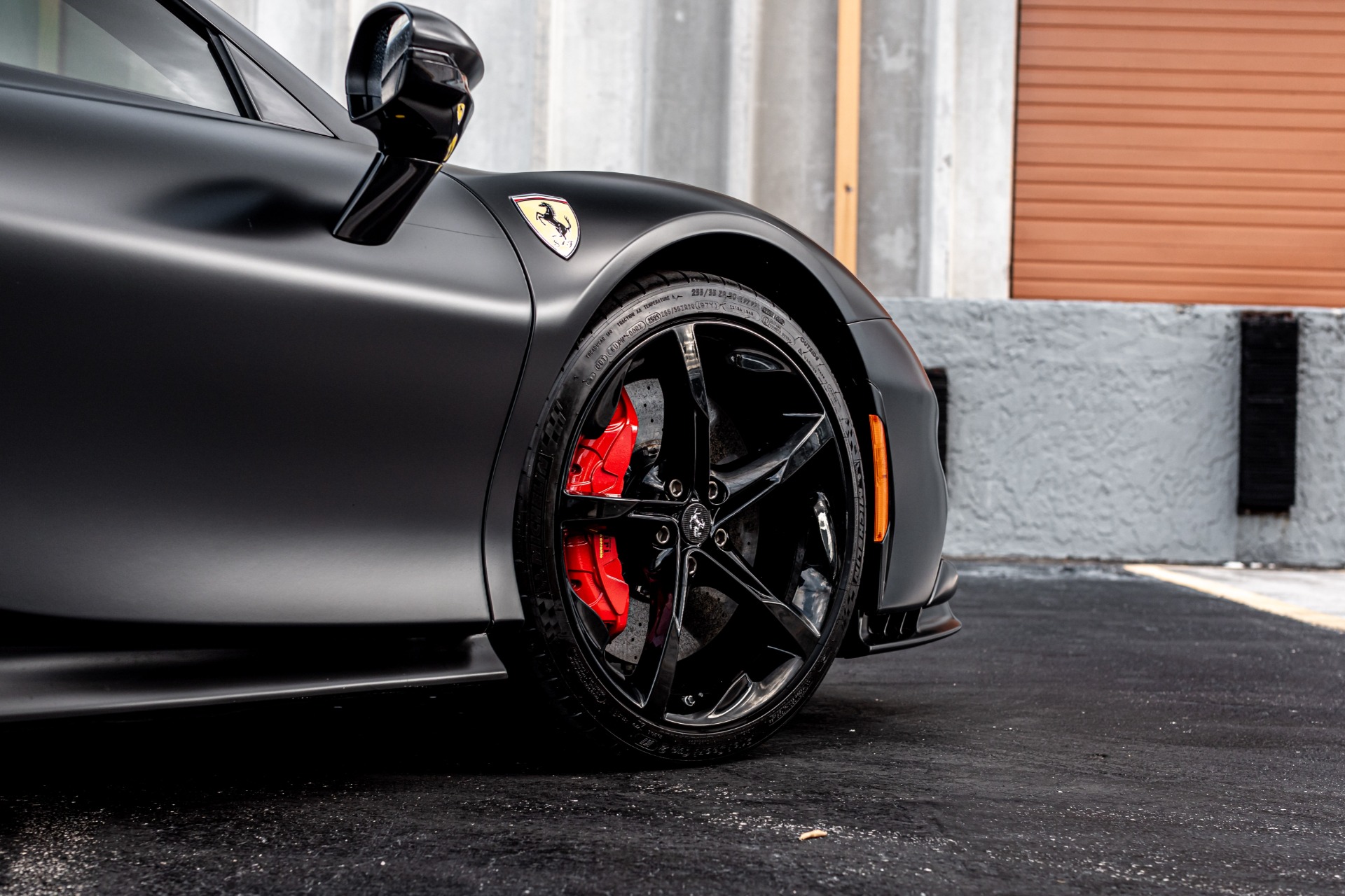Used 2022 Ferrari SF90 Stradale FACTORY MATTE BLACK W/ RED