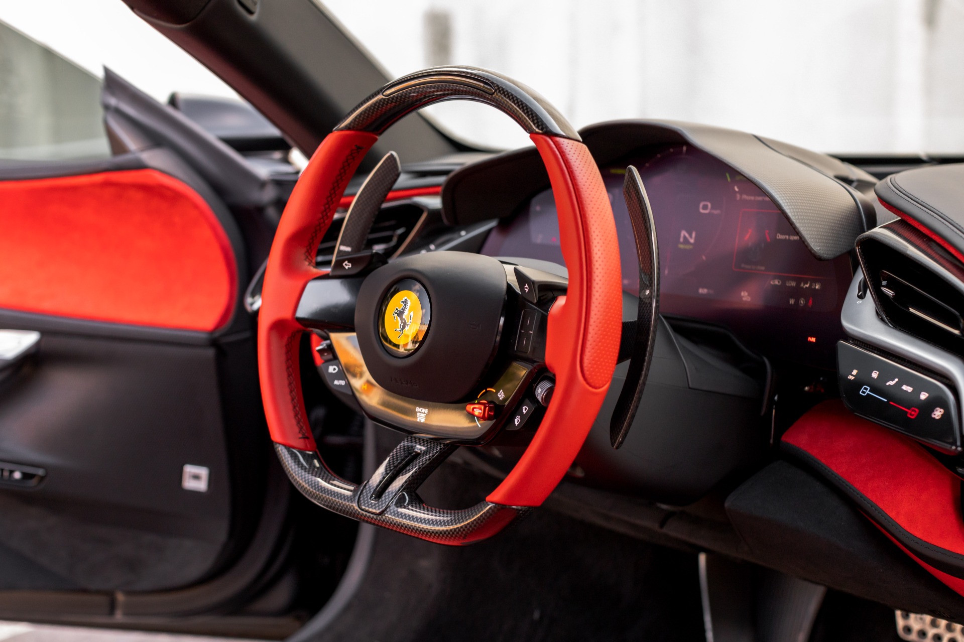 Used 2022 Ferrari SF90 Stradale FACTORY MATTE BLACK W/ RED INTERIOR, FULL  CAR PPF For Sale (Sold)
