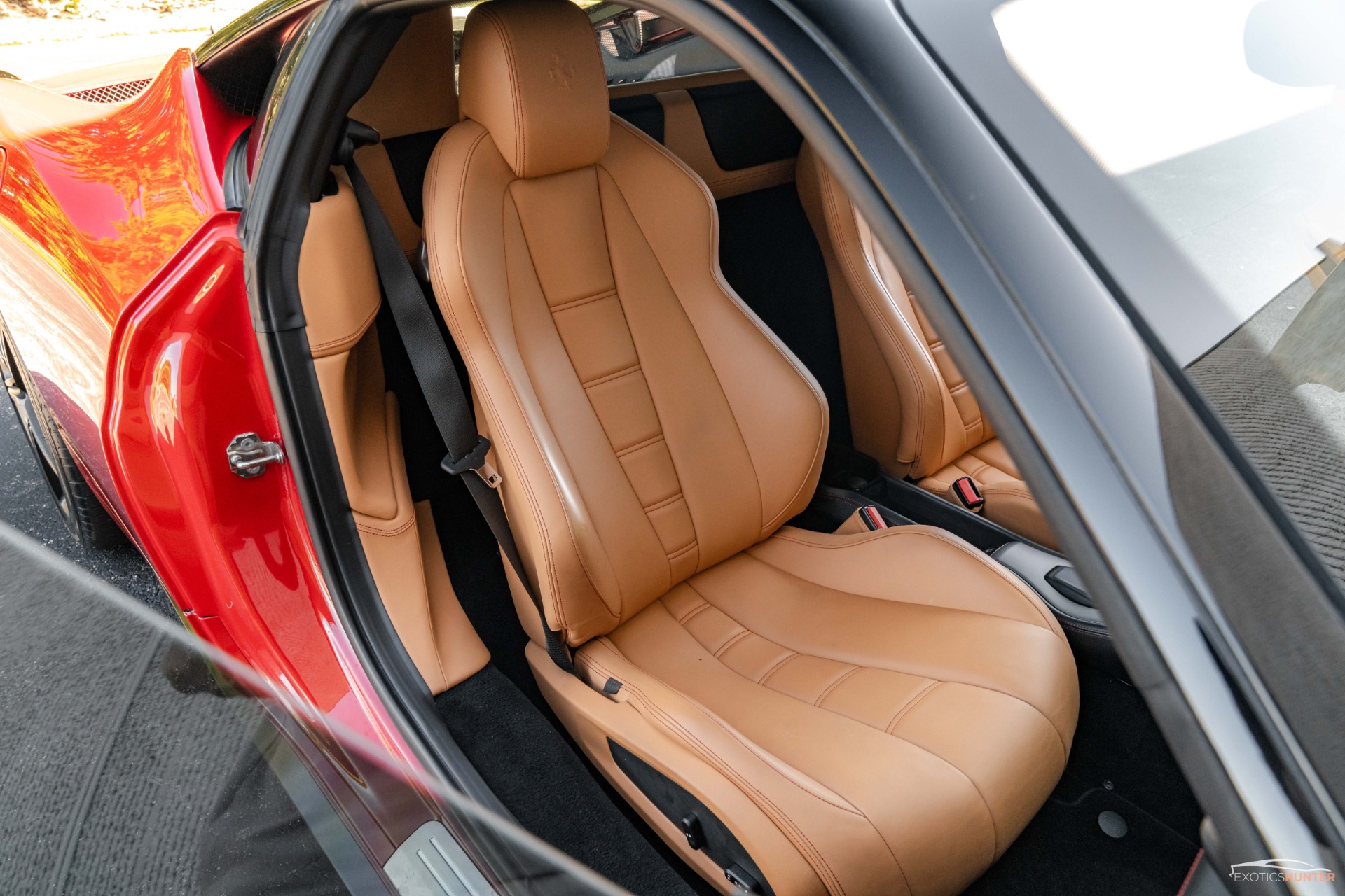 Used 2012 Ferrari 458 Italia Red/Tan w/ Carbon Steering Wheel
