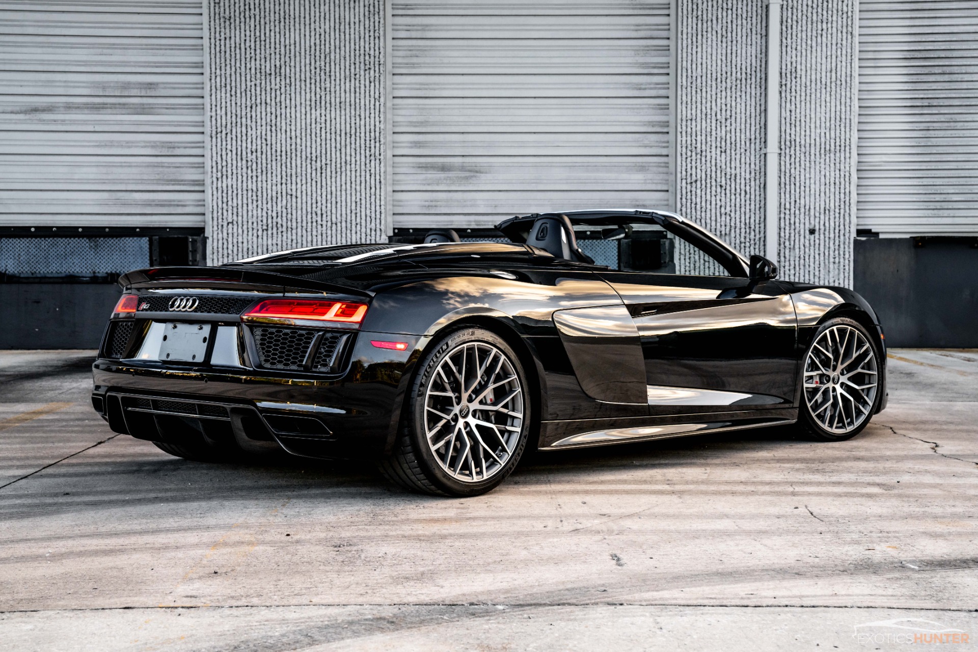Black Audi R8 Convertible